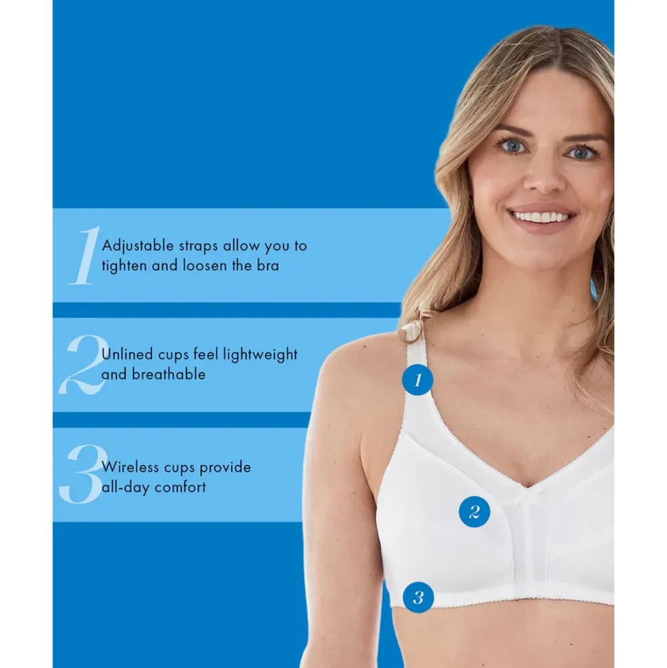 Buy Wirefree Full Cup Unlined 100% Cotton Bra