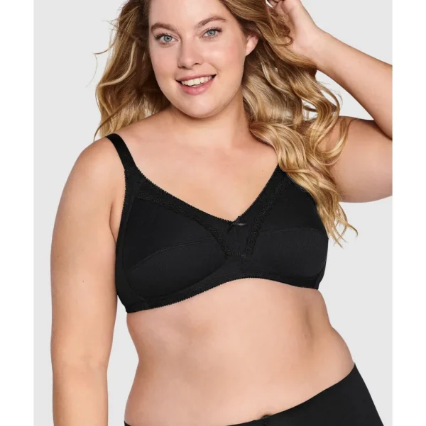 Buy Wirefree Ribbed Pure Cotton Bra