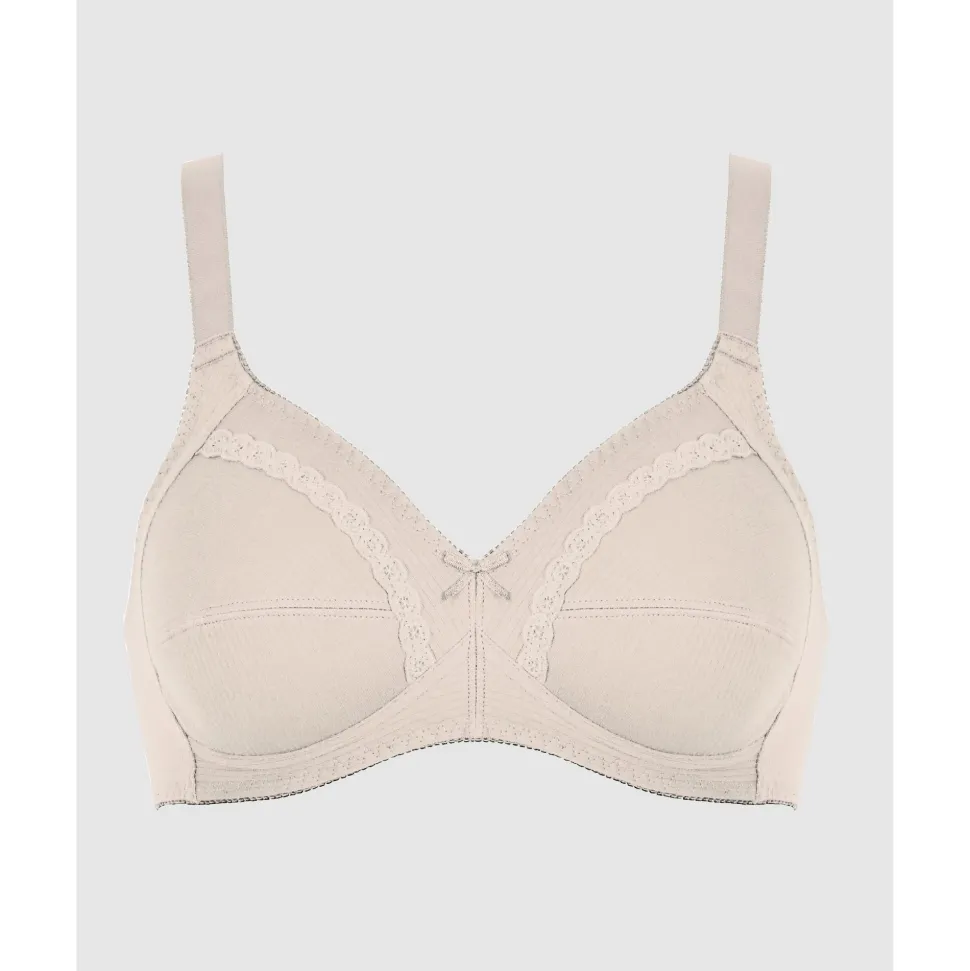 Buy Wirefree Ribbed Pure Cotton Bra