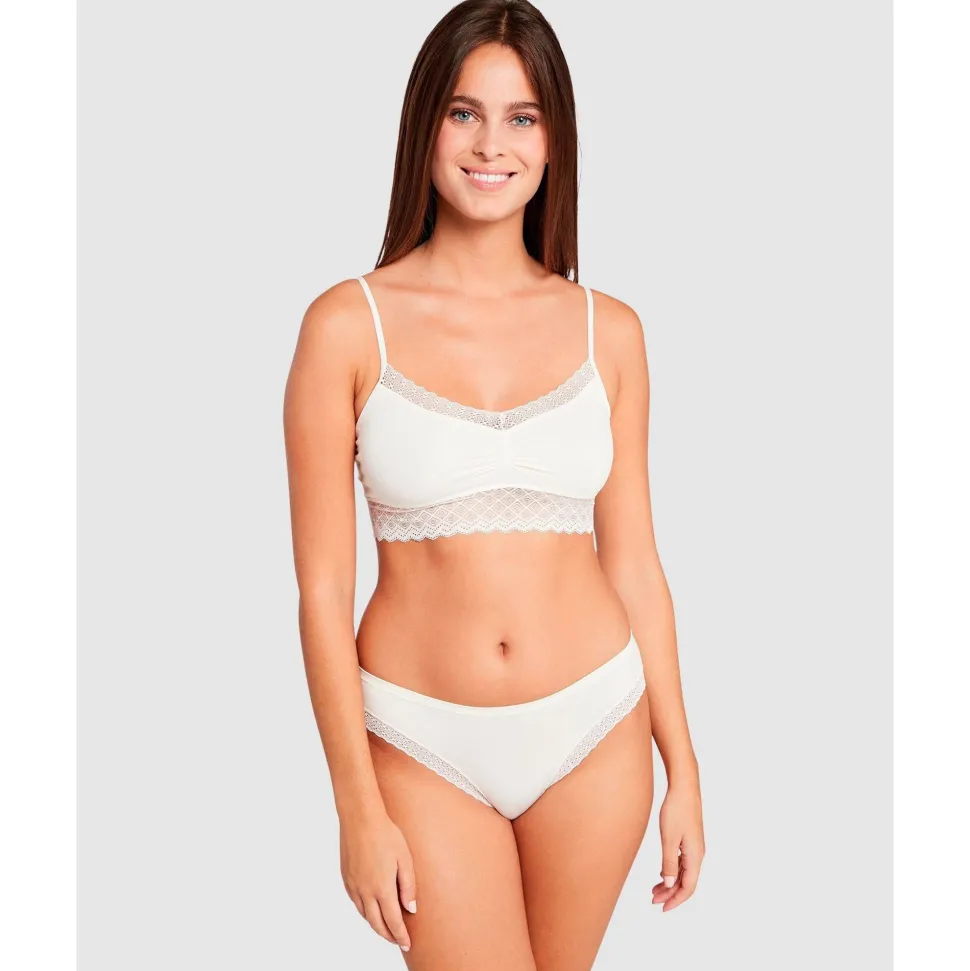 Buy Zen Dentelle Longline Wirefree Bralette with Lace