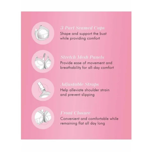 Exquisite Form Cotton Front Closure Posture Support Bra