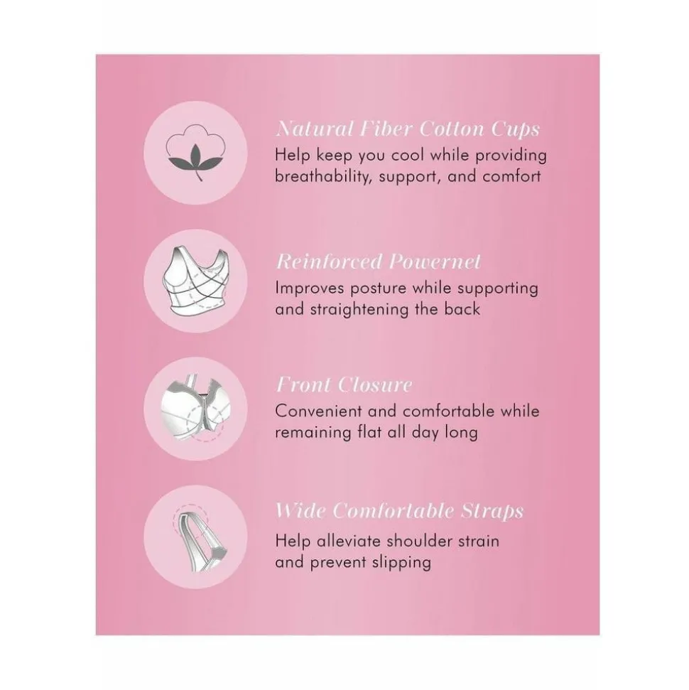 Exquisite Form Cotton Soft Cup Bra With Lace Style Gallery