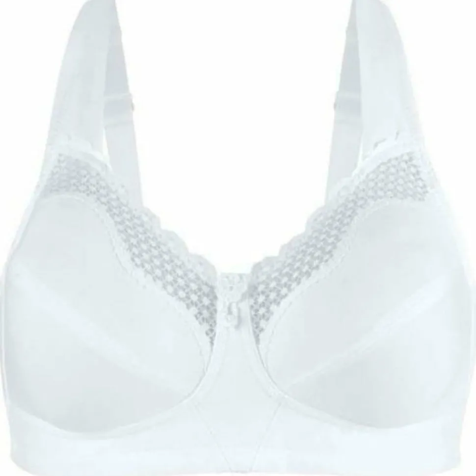 Exquisite Form Cotton Soft Cup Bra With Lace Style Gallery